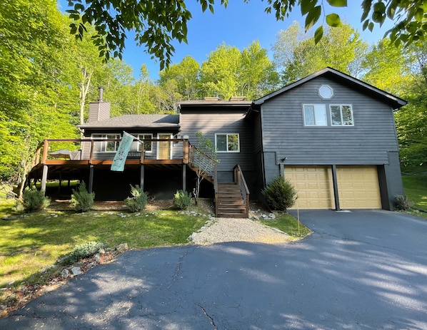 Tucked away but easily accessible, paved driveway.