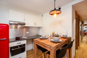 Kitchen and dining area
