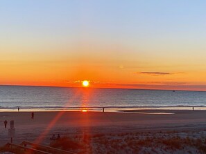 Sunrise view from the condo 