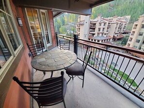 Deck overlooking the Main Plaza