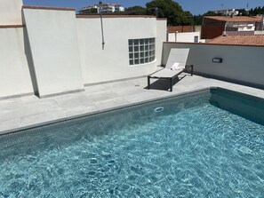 Shared rooftop pool