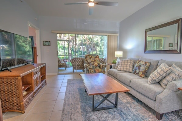 The Family Room with Slider to the Lanai