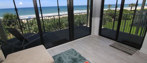 2nd floor balcony views feel like you are right on the Beach