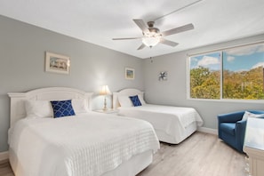 Bedroom 2 with a Flat Screen TV (2 Queen Beds)