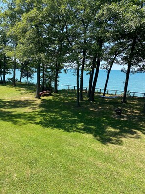 View to stairs to beach 