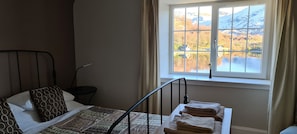 Main bedroom with view over Loch Katrine