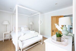 Tide Cottage, Overstrand; Luxurious master bedroom with king-size bed