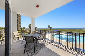 Private Balcony overlooking the Gulf