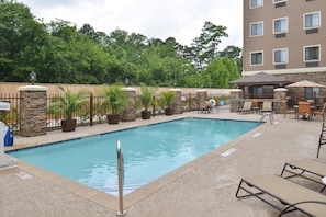 Take a dip in the shared outdoor pool.