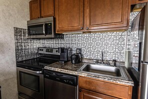 The kitchen is a great space to make a snack, a gourmet meal, or anything in between!
