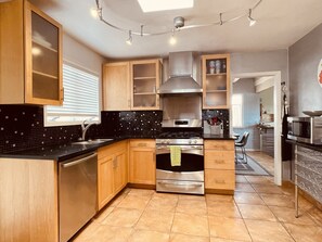 Main kitchen connected to the dining room area