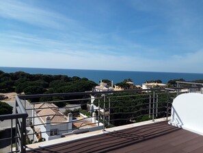 Sea views from our roof terrace