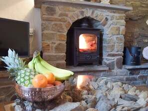 Living area | Hay Barn - Dinas Country Club, Dinas Cross, near Newport