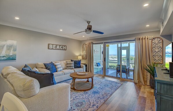 Living room with amazing views.