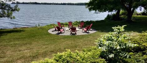 Large fire pit. 