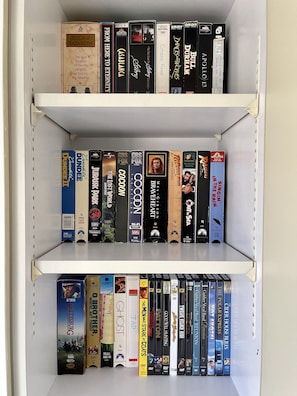 We even have VHS tapes!!