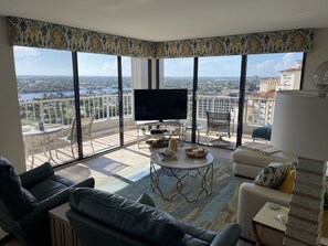 Panoramic view from living room