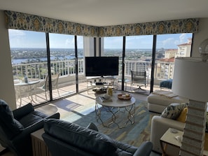 Panoramic view from living room