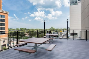 Shared outdoor patio on the 3rd floor