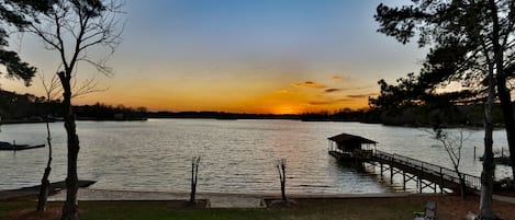 Sunset view from back deck