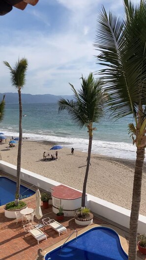 Two beachside pools