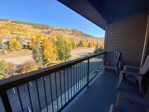 Private balcony to enjoy colorful Colorado views #fall