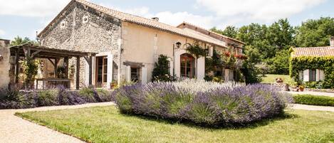 Main House - Dining Veranda/Patio at Left (part of Guest House at Right)