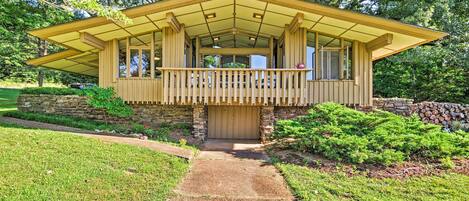 This retro Cherokee Village home offers a peaceful escape!