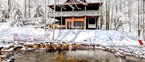 Winter at Wandering Creek Lodge is beautiful!