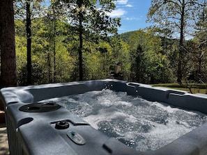 Private Hot Tub On Rear Patio