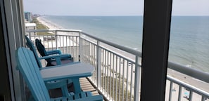 Balcony with north beach and direct ocean views