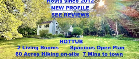 Huge open plan home on 60 Acres just 7 mins to Woodstock & 25 mins to Ski Hunter