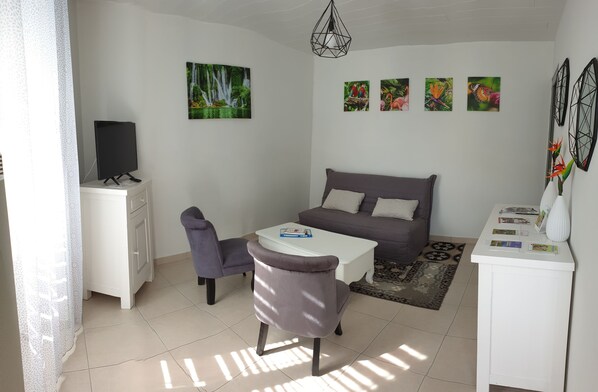 Salon/Séjour équipé d'un BZ possibilité en  double couchage 