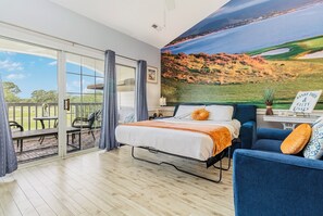 Wake up surrounded by golf course images mural can add interest and a shared experience. It creates a cozy and welcoming atmosphere, and an amazing sensory experience.