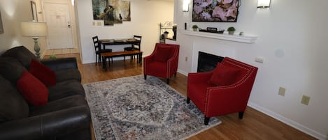 Open concept living and dining room.
Plenty of room for a family.