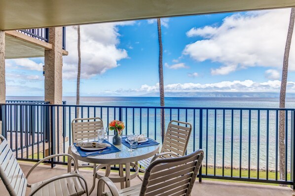 Oceanfront location with expansive Maui views