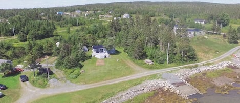 Aerial view of cottage 
