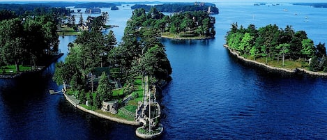 Millionaires Row on the St. Lawrence River, including our island.