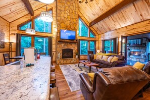 Beautiful floor to ceiling windows to capture all the natural beauty.