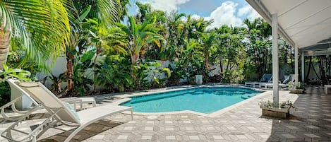 Awesome pool area.  Very private. 