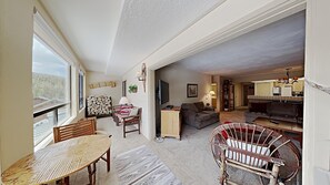 Sunroom and Living Room Overlooking The Slopes