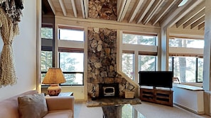 Indoors, Hearth, Fireplace, Living Room, Room