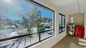 Sunroom with Views of Forest and Mountains