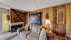 Living Room with Woodstove