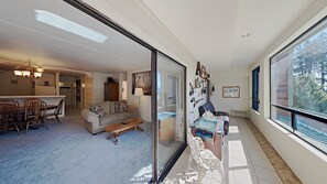 Sunroom with Arcade Machine