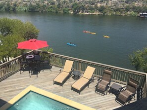 Kayaking is very popular on Lake Marble Falls