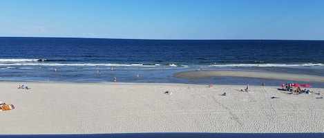 Beach view from private balcony