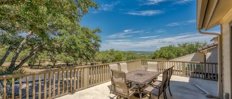 Terrace views of Lake and Hill Country