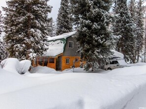 Outside buried in Wasatch powder! Average snowfall is over 400'!