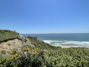 Stairs down to private beach